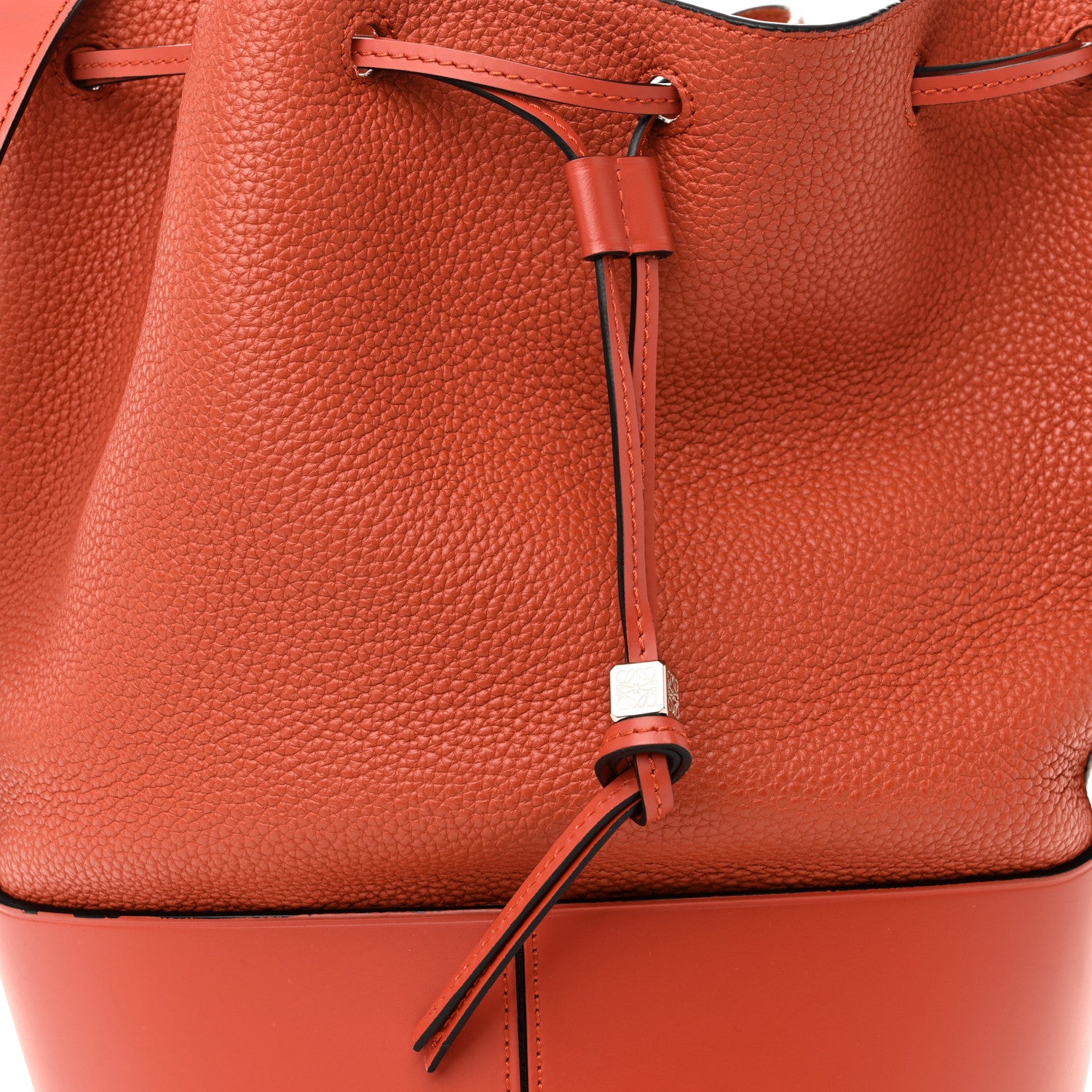 Loewe Calfskin Medium Balloon Bucket Bag Pumpkin 7 of 9