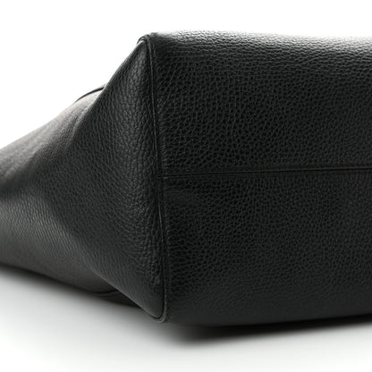 Gucci Pebbled Calfskin Medium Swing Tote Black 8 of 22