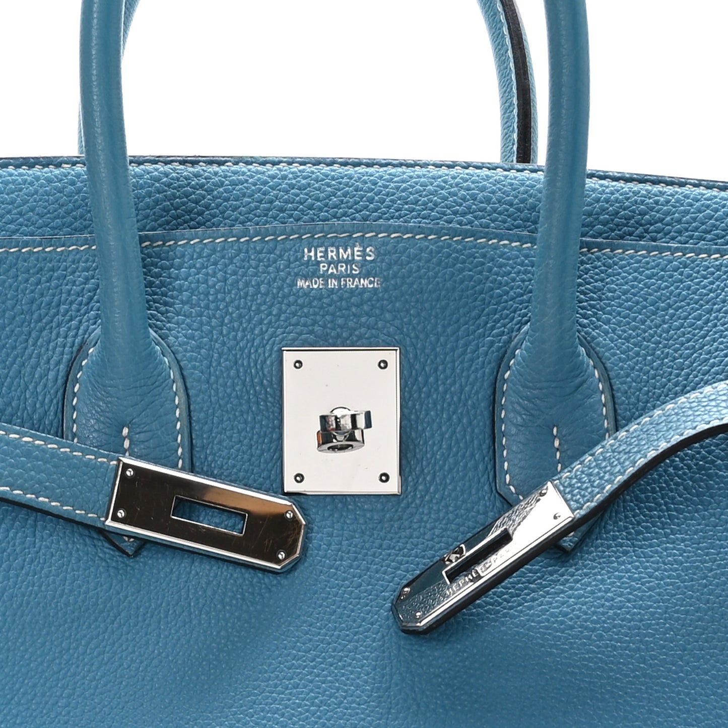 Togo Birkin 35 Blue Jean