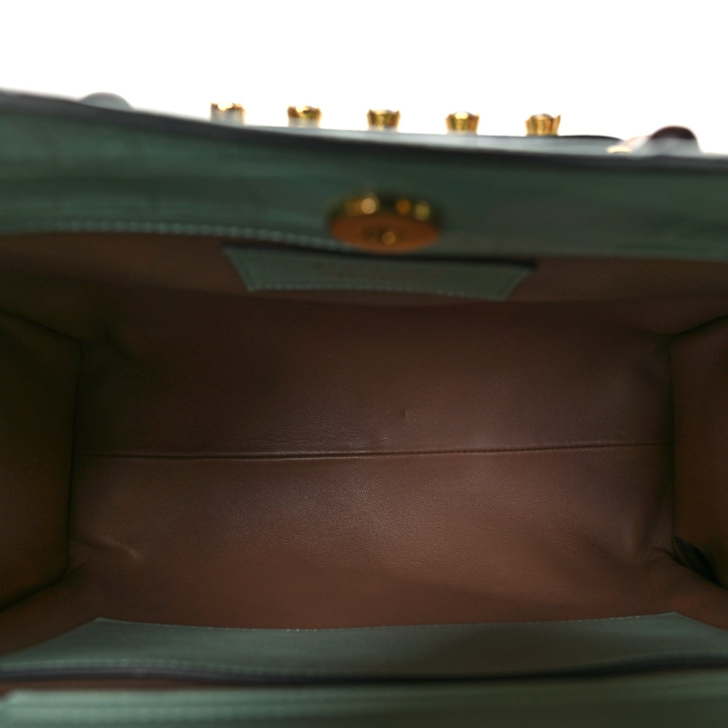 Alligator Small Diana Tote Bag Green