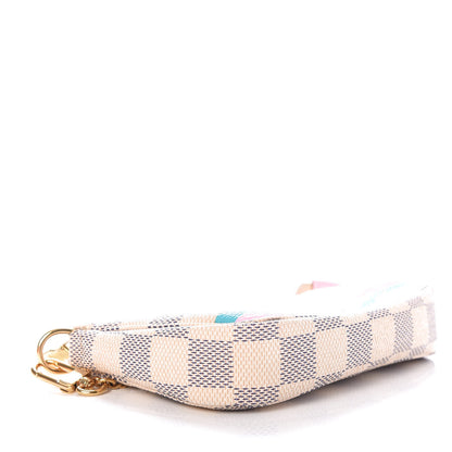 Louis Vuitton Damier Azur 2016 Christmas Animation Mini Pochette Accessories 4 of 6