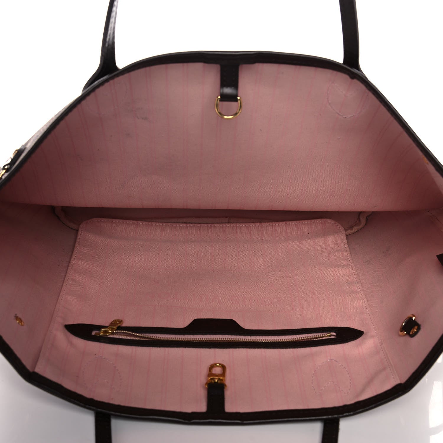 Louis Vuitton Damier Ebene Neo Neverfull MM Rose Ballerine 5 of 12