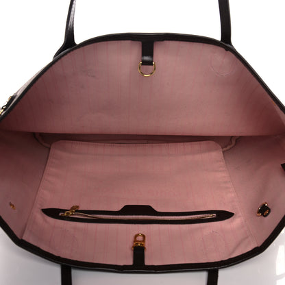 Louis Vuitton Damier Ebene Neo Neverfull MM Rose Ballerine 5 of 12