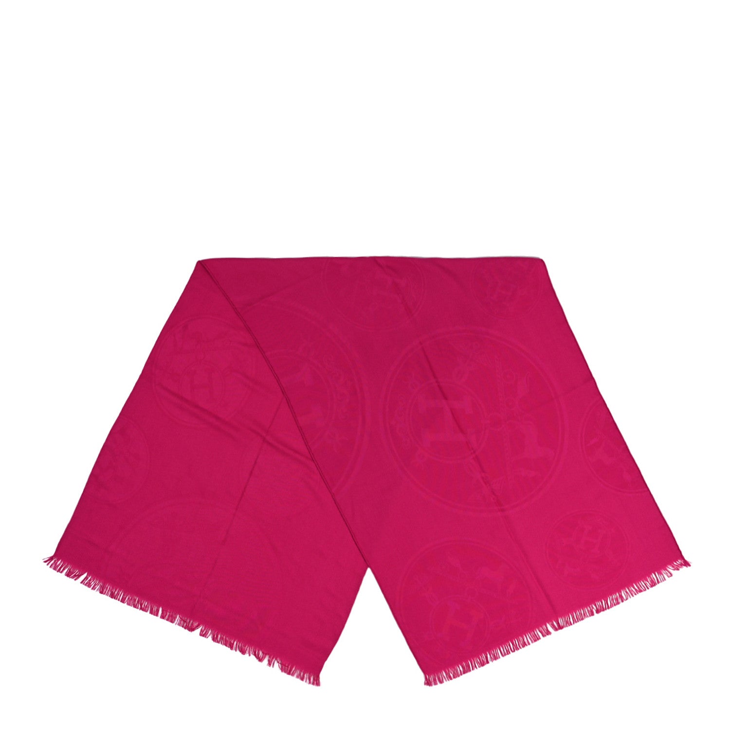 Hermes Cashmere Silk New Libris Stole Pourpre 2 of 3