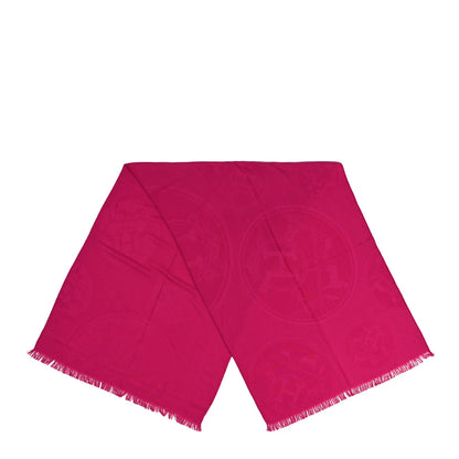 Hermes Cashmere Silk New Libris Stole Pourpre 2 of 3