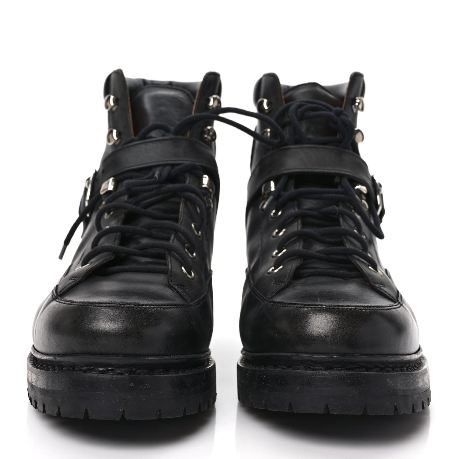 Hermes Calfskin Hiking Boots 40 Black 2 of 8