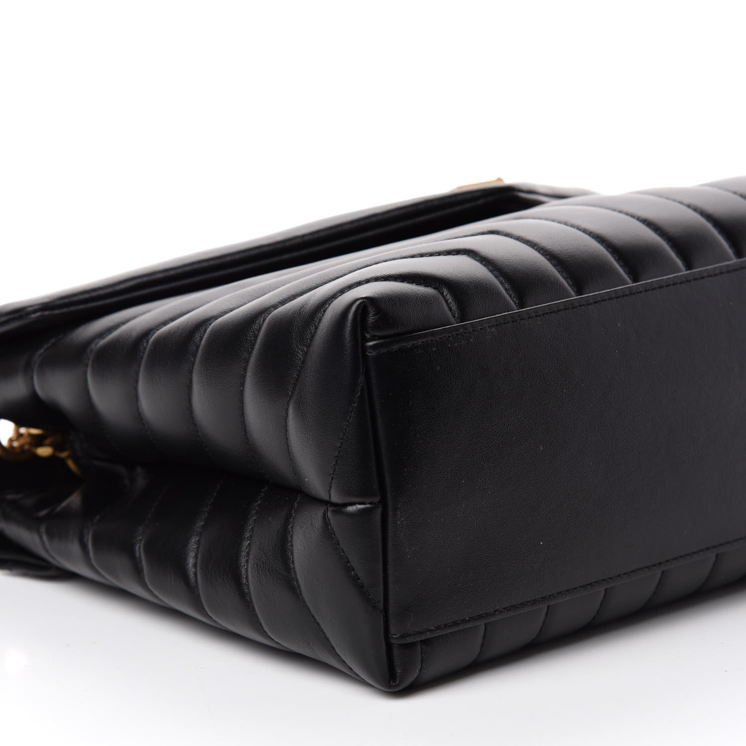 Saint Laurent Calfskin Y Quilted Monogram Medium Loulou Chain Satchel Black 7 of 15