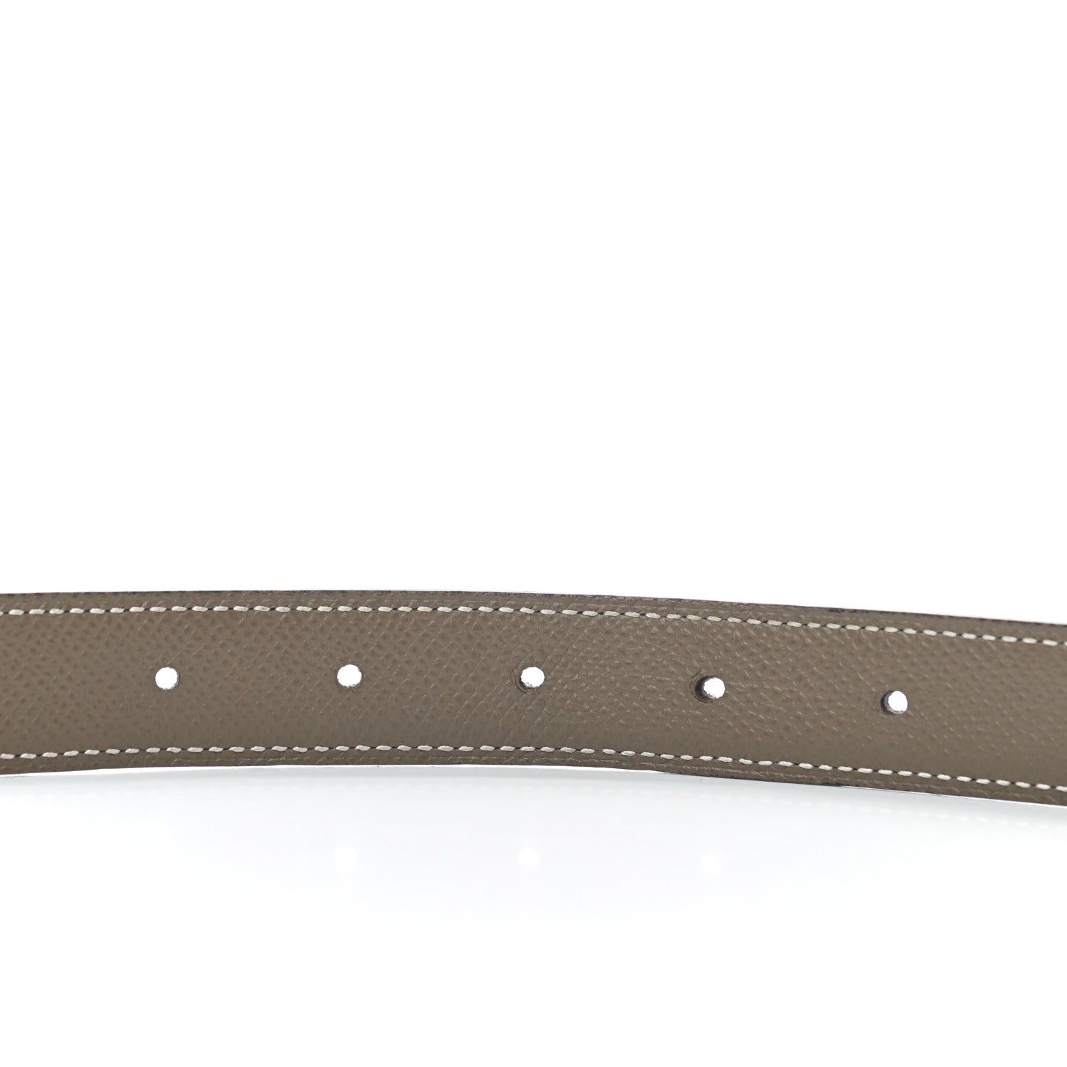 Hermes Swift Epsom 24mm H Belt 75 Black Etoupe 4 of 5