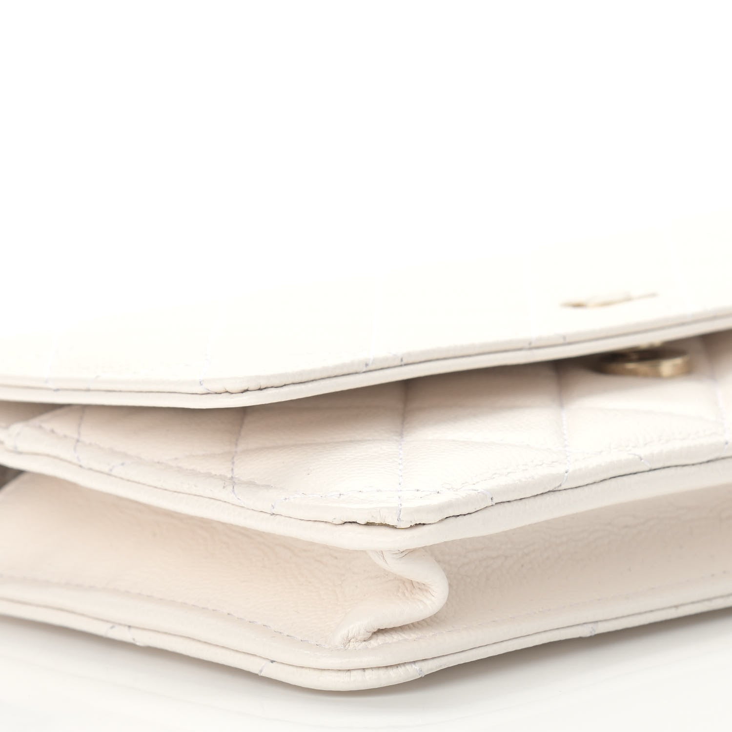 Chanel Caviar Quilted Wallet On Chain WOC White 5 of 10