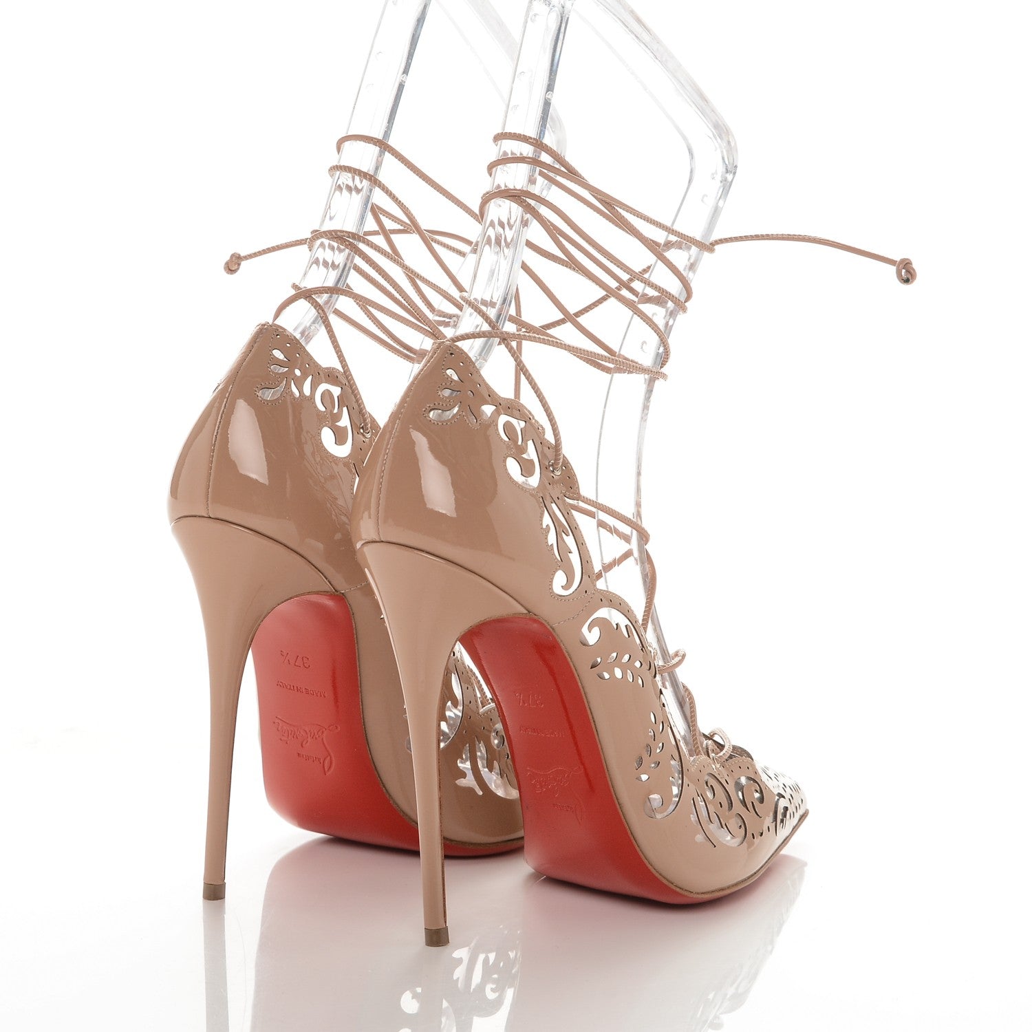 Christian Louboutin Patent Impera 120 Pumps 37.5 Nude 4 of 6