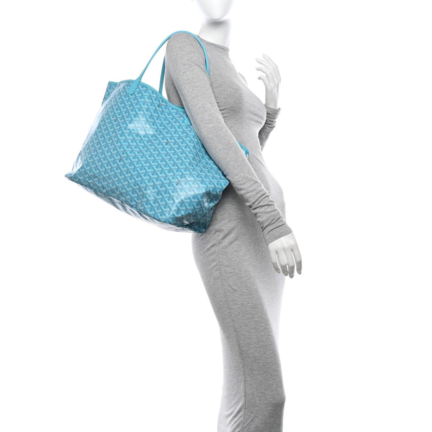 Goyard Goyardine Saint Louis GM Balise Beach Towel Set Turquoise 2 of 12