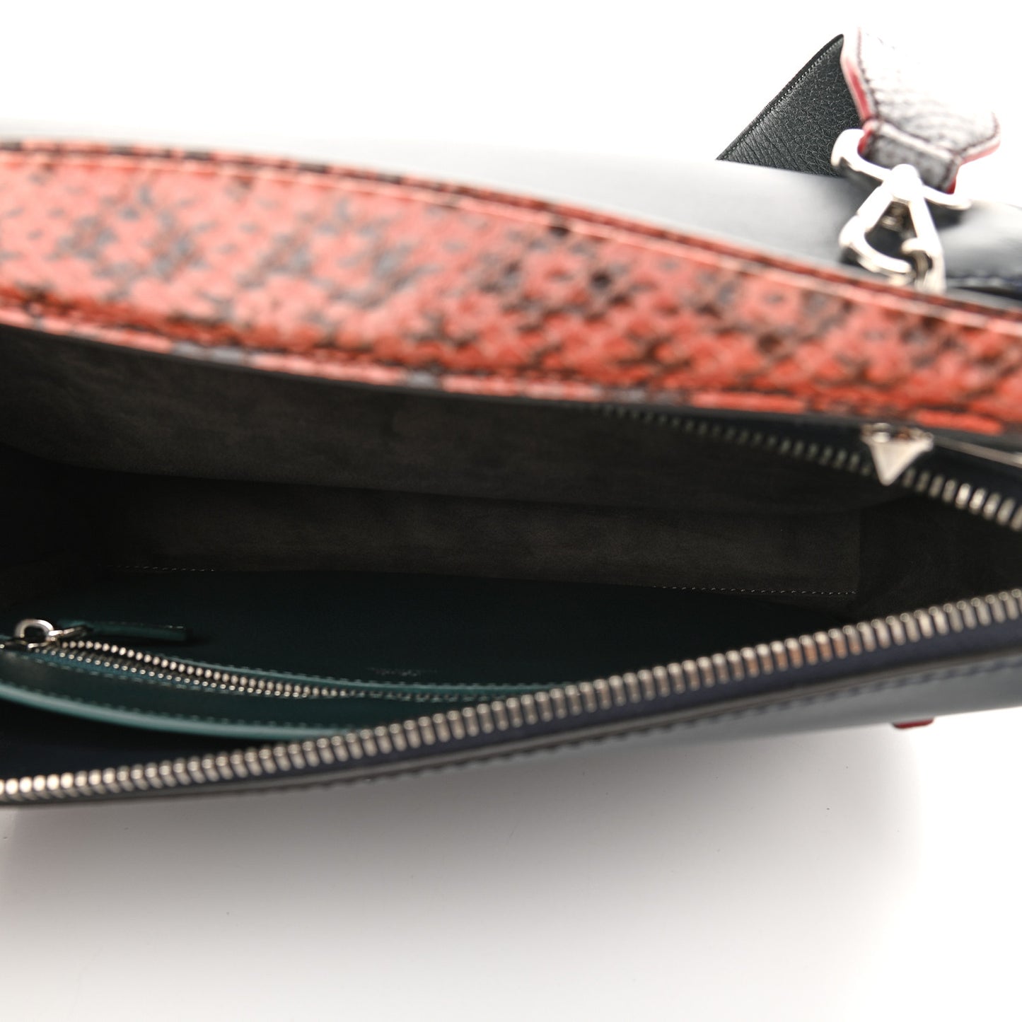 Vitello Baltico Dolce Elaphe DotCom Satchel Lavagna Ortensia Multicolor