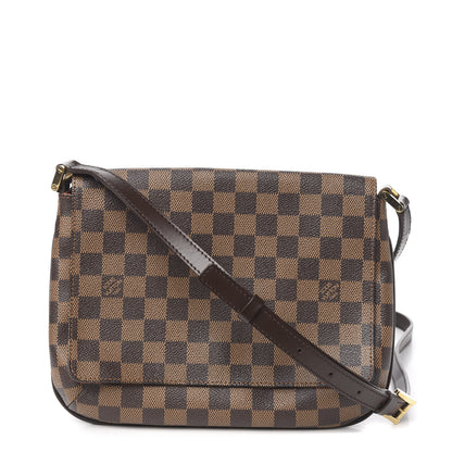Louis Vuitton Damier Ebene Musette Tango Long Strap 1 of 10