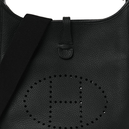 Hermes Taurillon Clemence Evelyne III PM Black 8 of 11