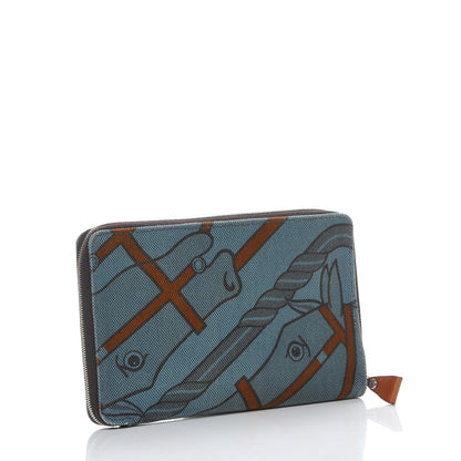 Hermes Toile Steeple GM Wallet 3 of 8