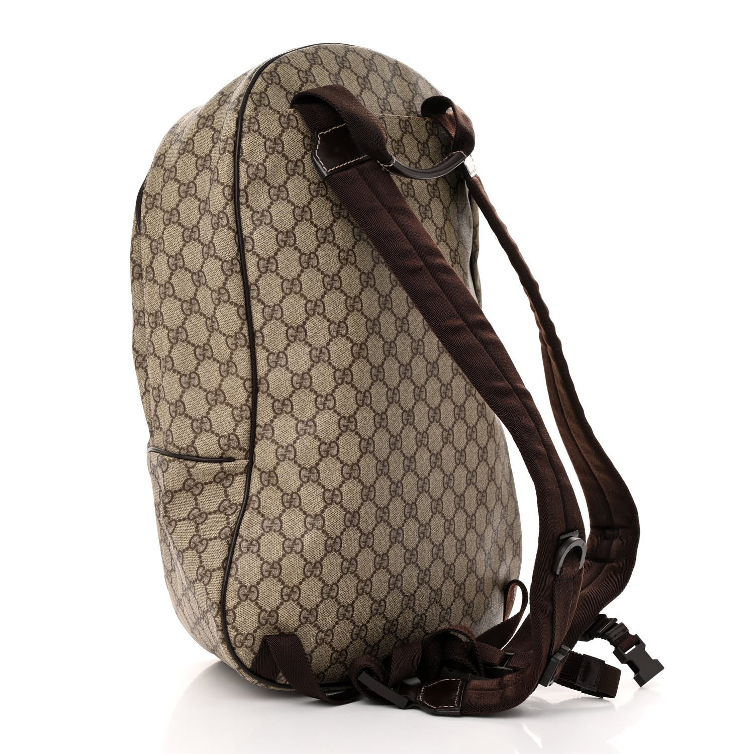 Gucci GG Plus Monogram Interlocking G Medium Backpack Dark Brown 3 of 12