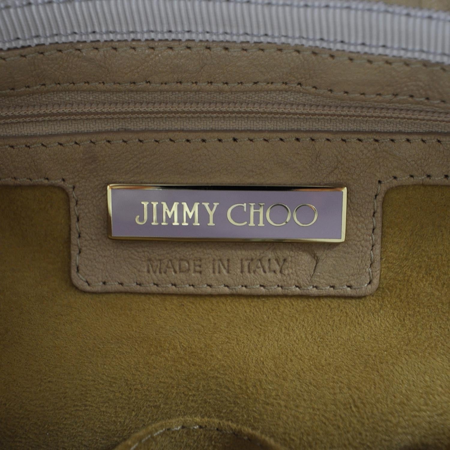 Jimmy Choo Leather and Snakeskin Babeth Tote 7 of 10