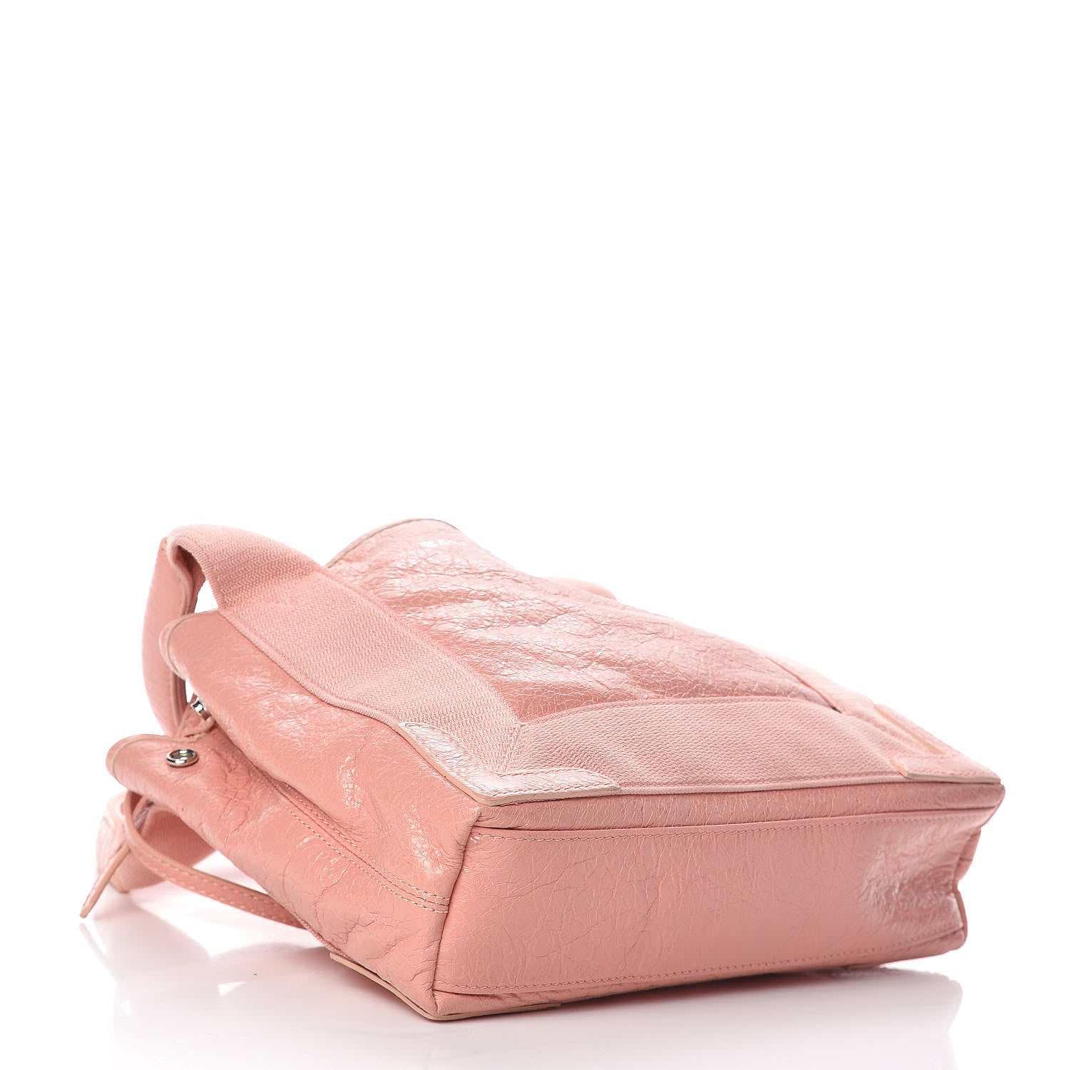 Balenciaga Agneau Stadio Ruban Viscose Navy Cabas XS Rose Ballerine 4 of 14