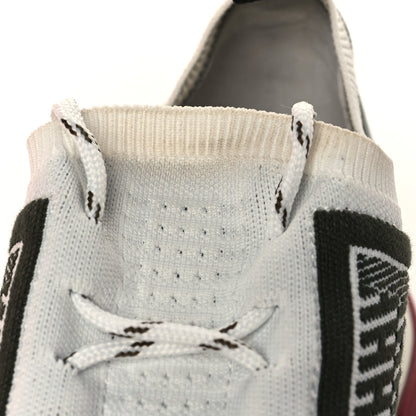 Hermes Knit Goatskin Womens Addict Sneakers 38.5 Vert The Imperial White 9 of 11