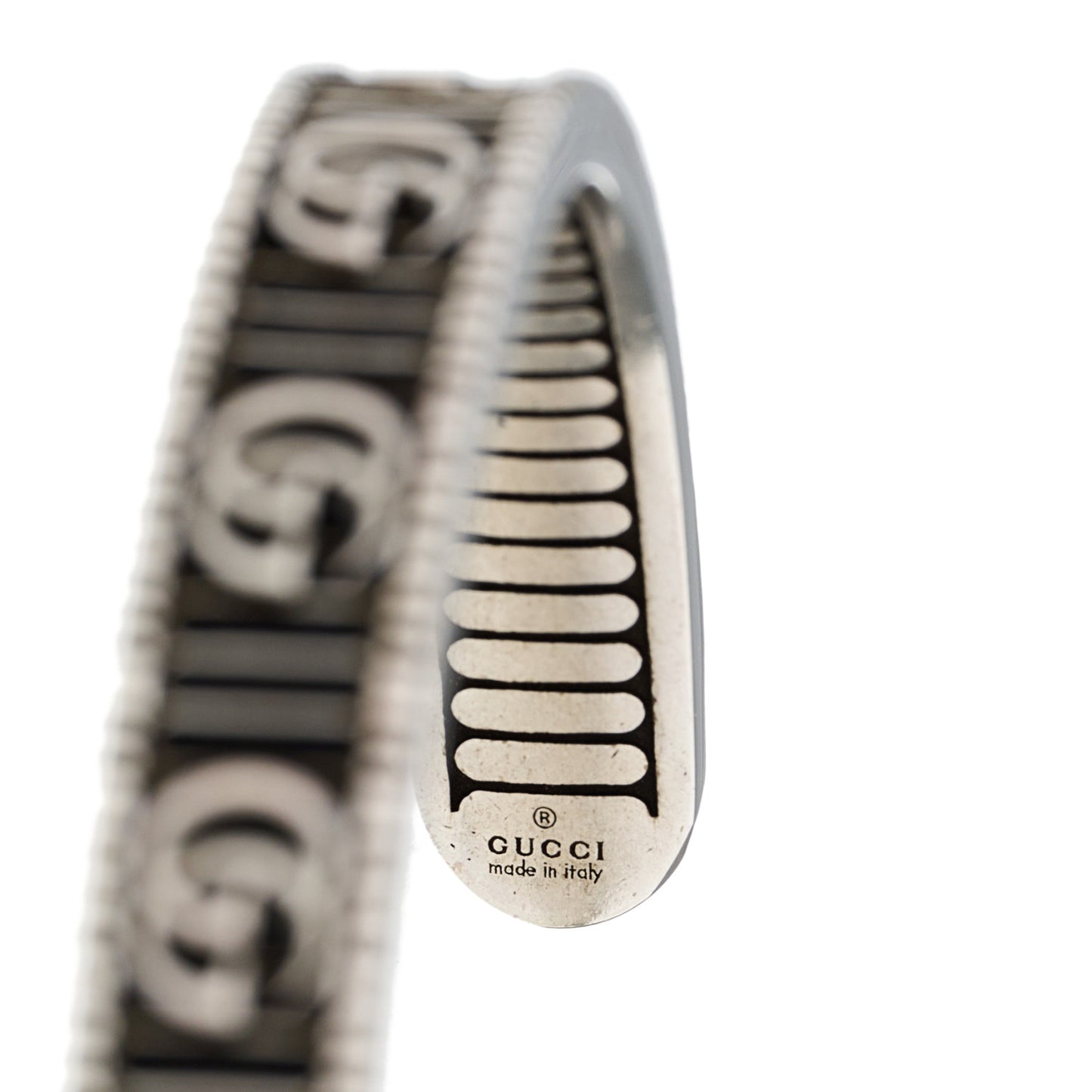 Sterling Silver Double G Marmont Cuff Bracelet