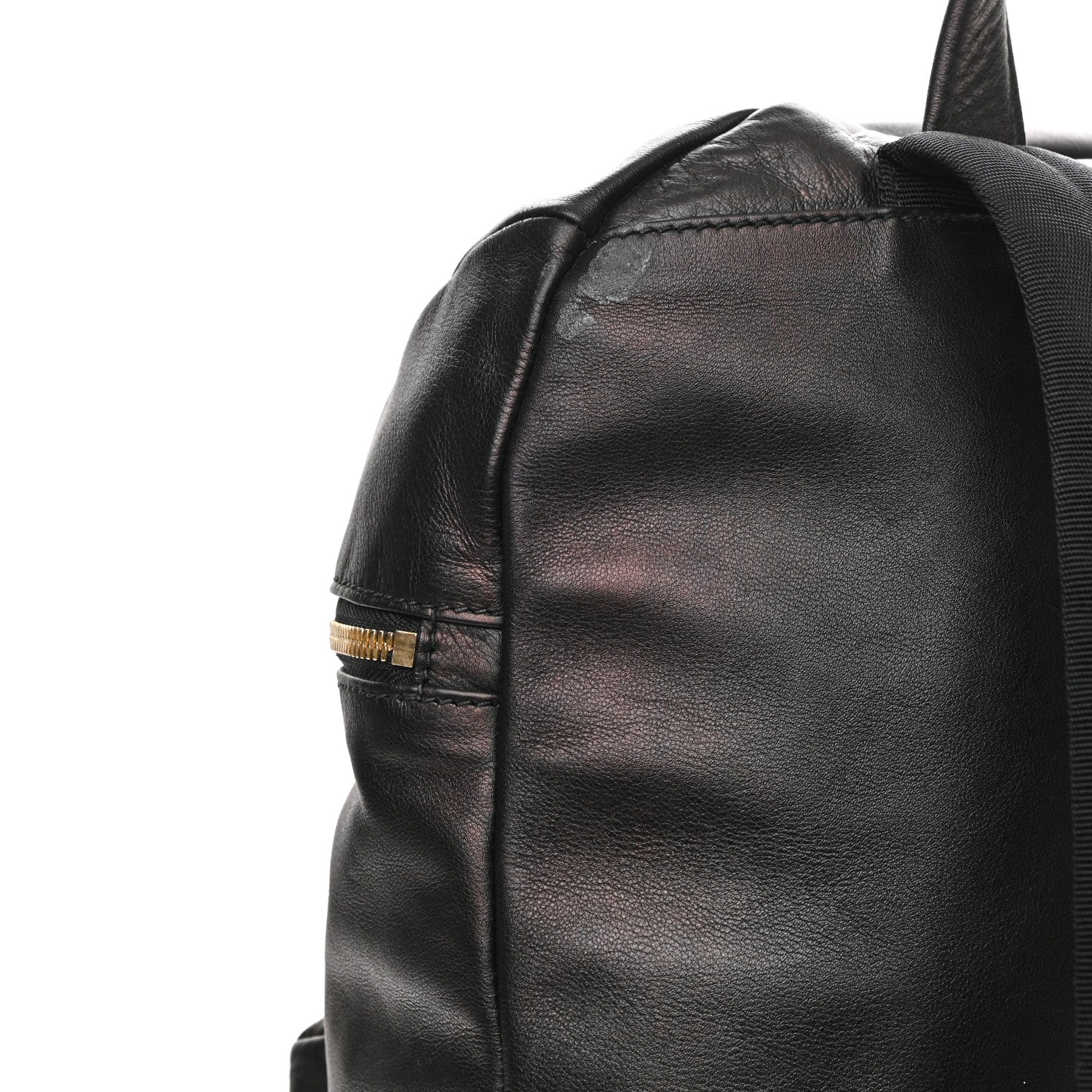 Salvatore Ferragamo Calfskin Nevada Gancini Backpack Black 11 of 11