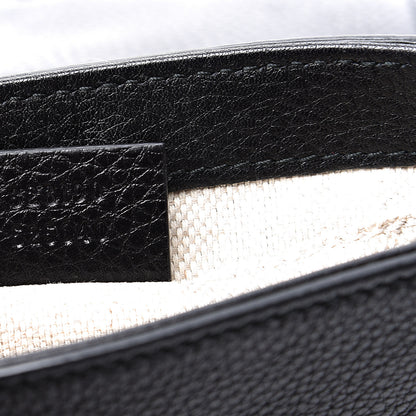 Gucci Pebbled Calfskin Small Soho Flap Crossbody Black 6 of 10
