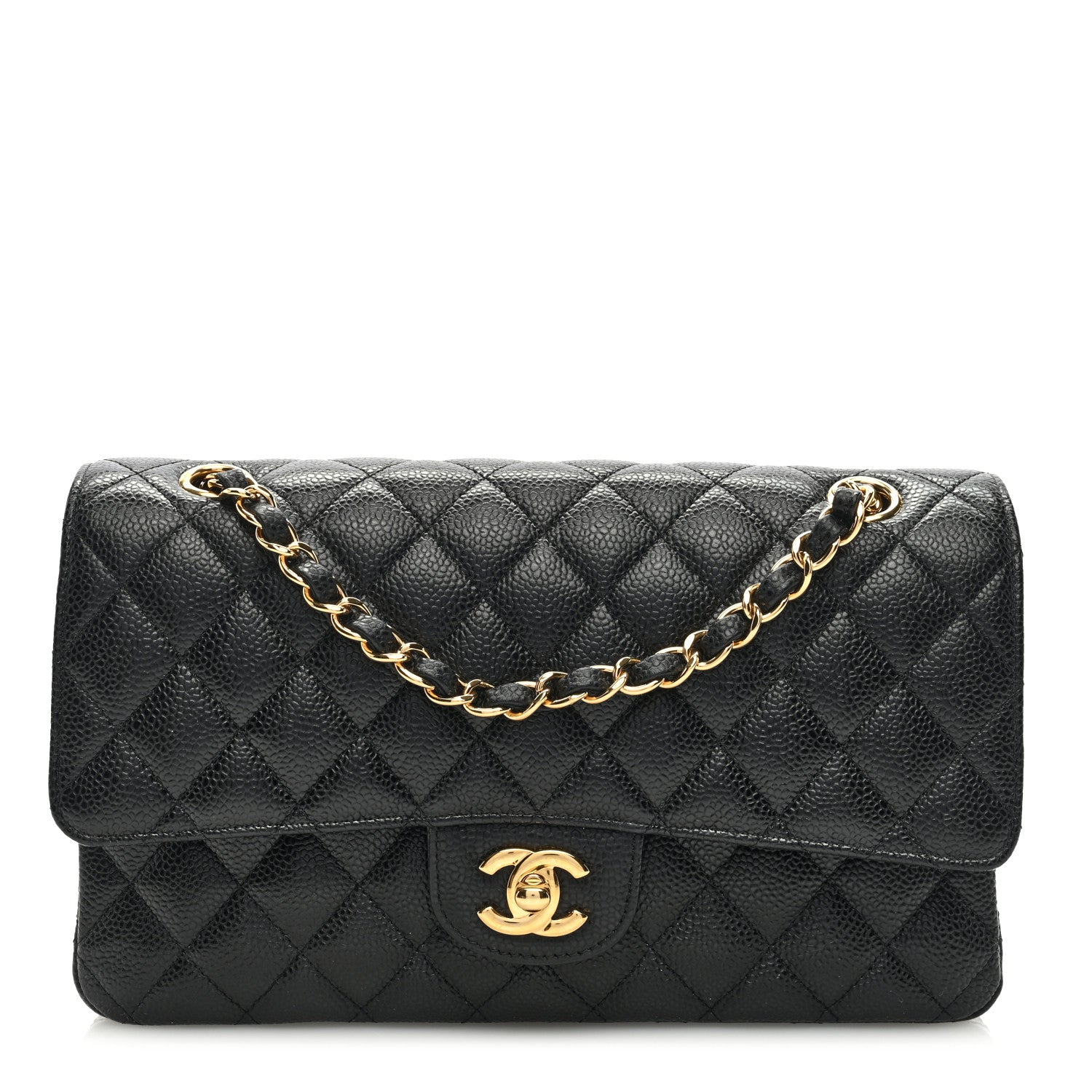 Chanel Caviar Quilted Medium Double Flap Black 1 of 9