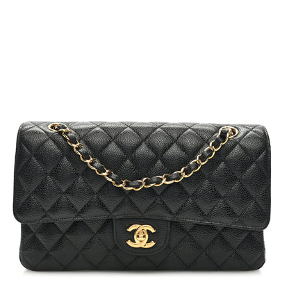 Chanel Caviar Quilted Medium Double Flap Black 1 of 9