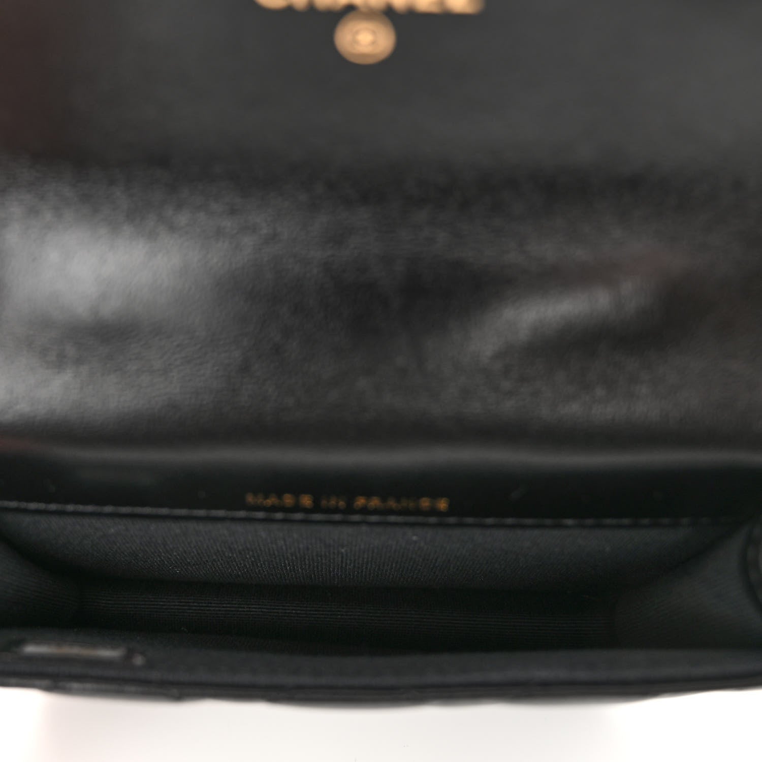 Chanel Lambskin Quilted Top Handle Flap Coin Purse With Chain Black 5 of 12