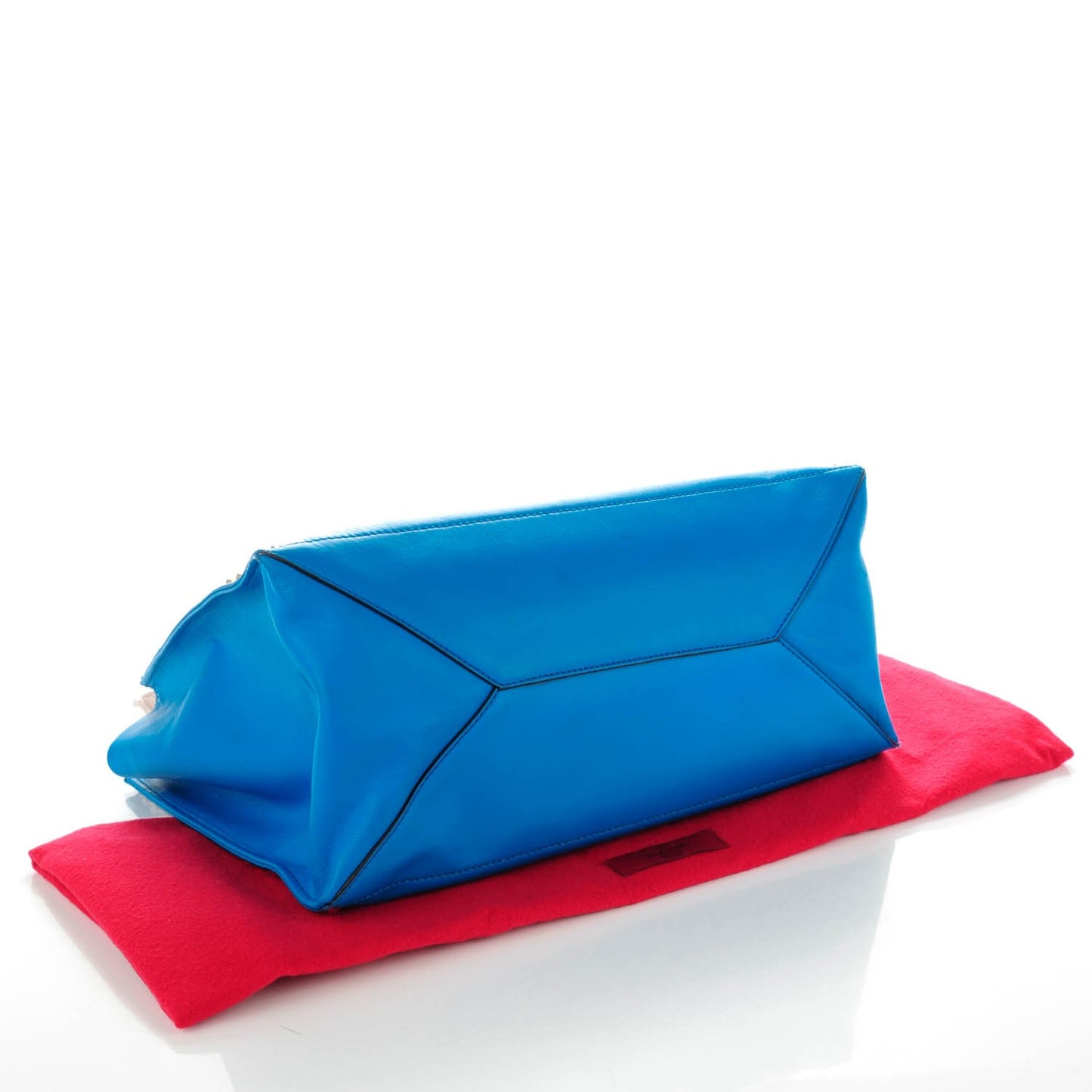 Nappa Medium Rockstud Soft Tote Blue Fluo