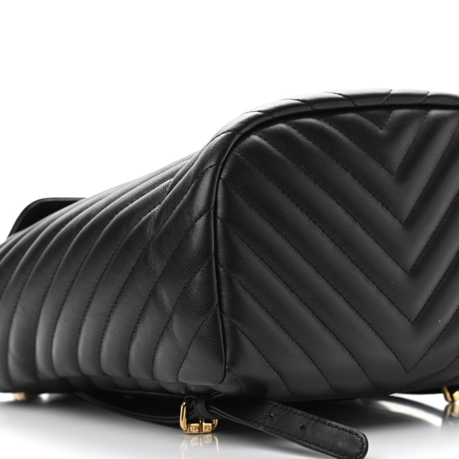 Chanel Calfskin Chevron Quilted Small Urban Spirit Backpack Black 8 of 9