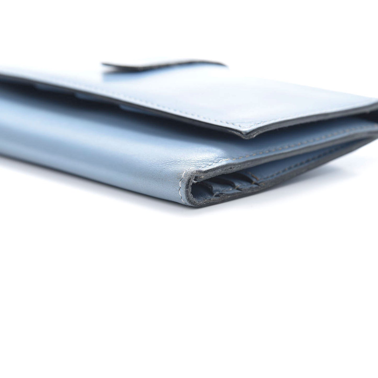 Box Bearn Gusset Wallet Blue Jean