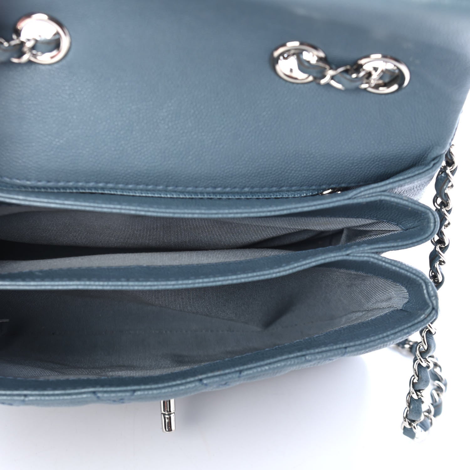 Chanel Caviar Quilted Medium Urban Companion Flap Blue 4 of 4