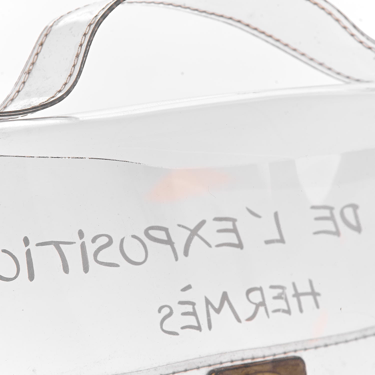 Hermes Vinyl Souvenir De L'Exposition Kelly Transparent 8 of 21