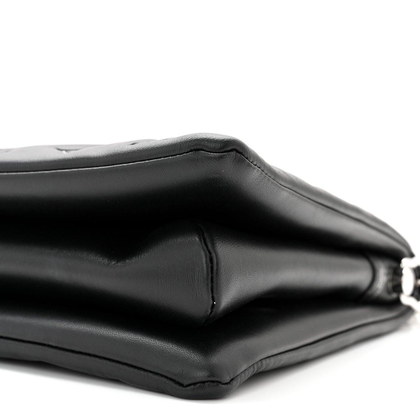 Lambskin Embossed Monogram Coussin MM Black Gray