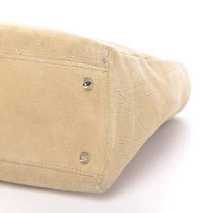 Christian Dior Suede Cannage Medium Lady Dior Beige 9 of 16