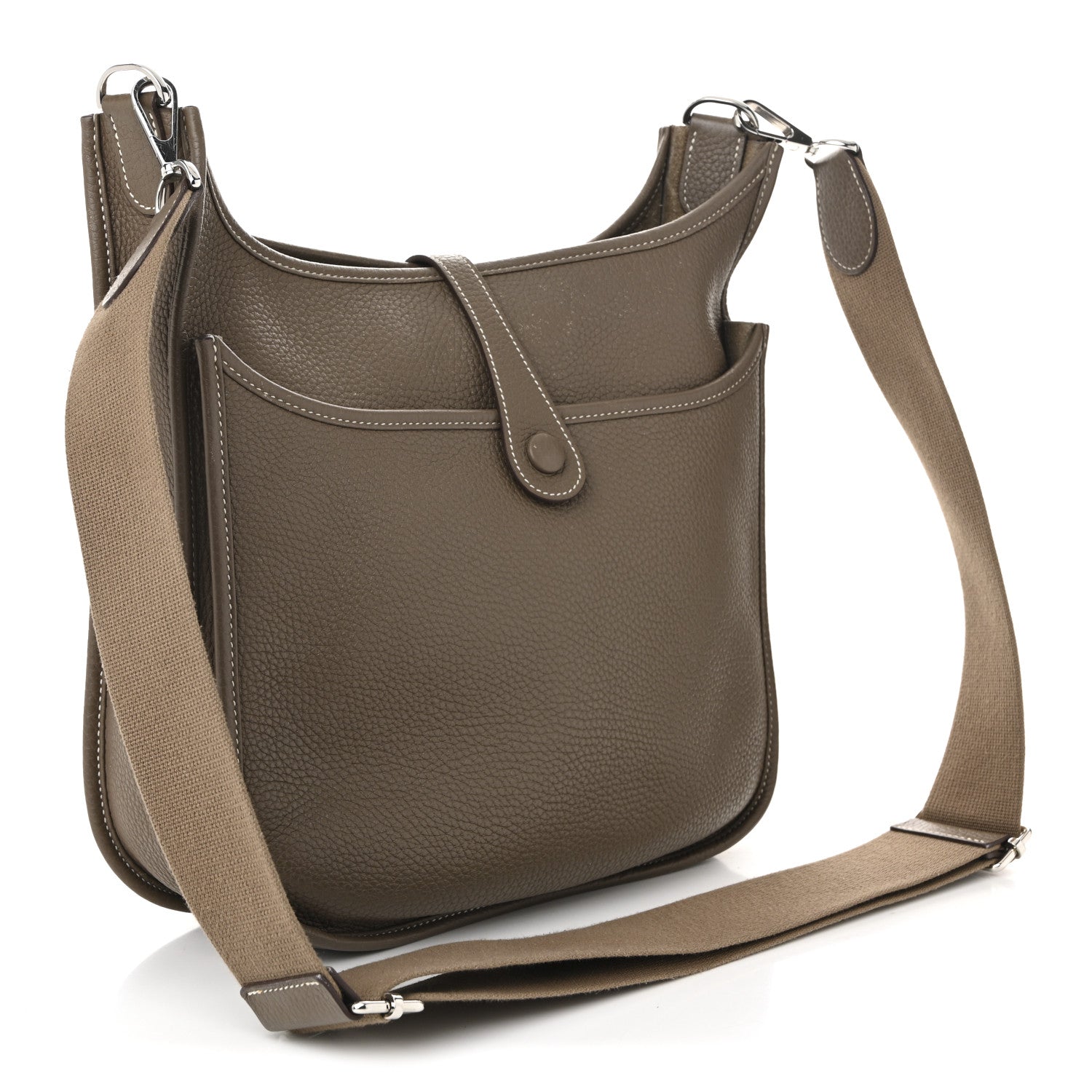 Hermes Taurillon Clemence Evelyne III PM Etoupe 3 of 11