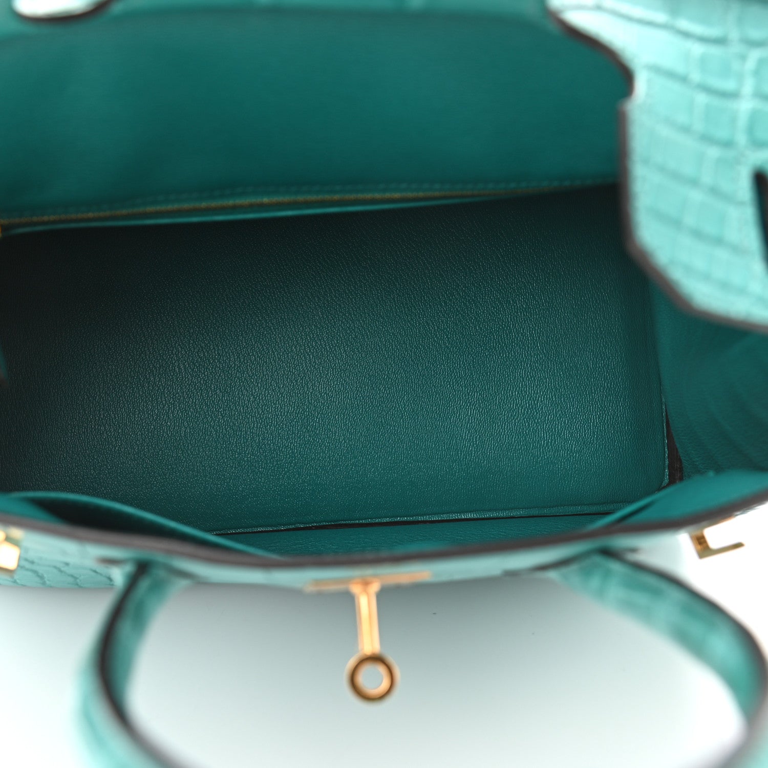 Hermes Matte Alligator Birkin 30 Bleu Atoll 5 of 11