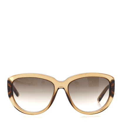 Louis Vuitton Acetate Obsession Cat Eye Sunglasses Z0625W Glitter Gold 2 of 9