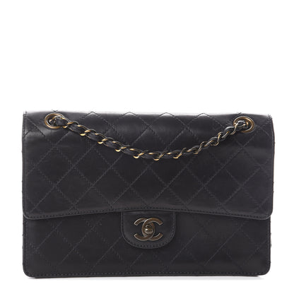 Chanel Calfskin Stitched Medium Single Flap Black 1 of 9