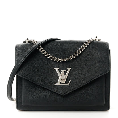 Louis Vuitton Soft Calfskin My Lockme Chain Bag BB Black 1 of 10