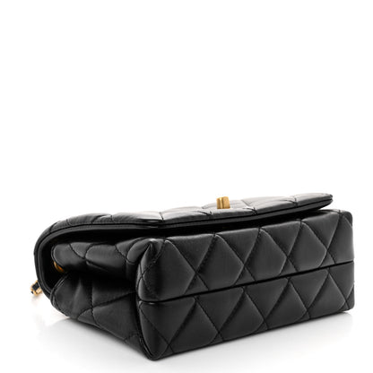 Chanel Shiny Lambskin Quilted Enamel CC Mini Flap Black 4 of 11