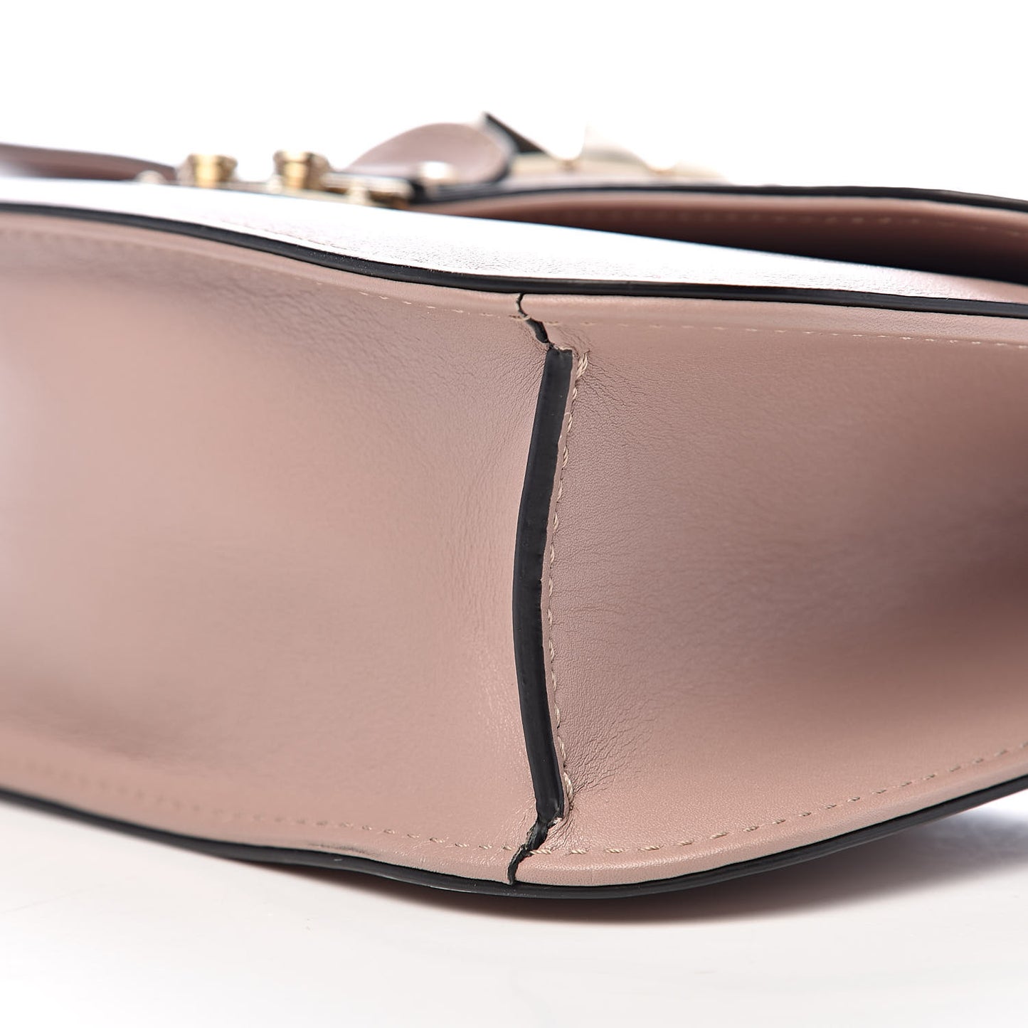 Vitello Medium Glam Lock Rockstud Flap Poudre
