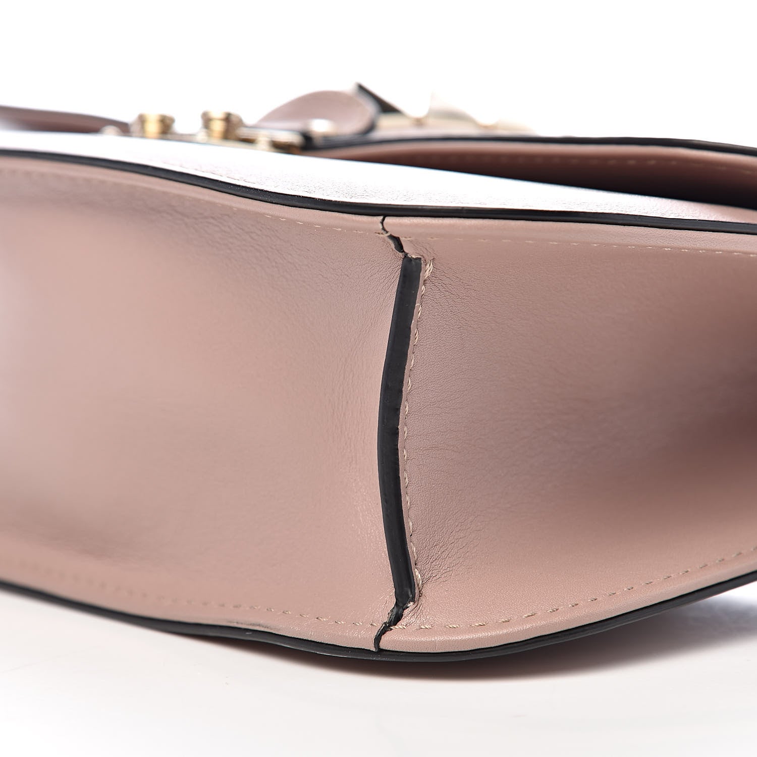 Valentino Garavani Vitello Medium Glam Lock Rockstud Flap Poudre 9 of 10