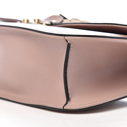 Valentino Garavani Vitello Medium Glam Lock Rockstud Flap Poudre 9 of 10