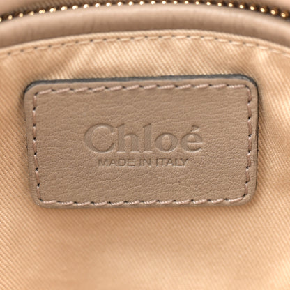 Chloe Suede Calfskin Braided Medium Marcie Satchel Motty Grey 6 of 13