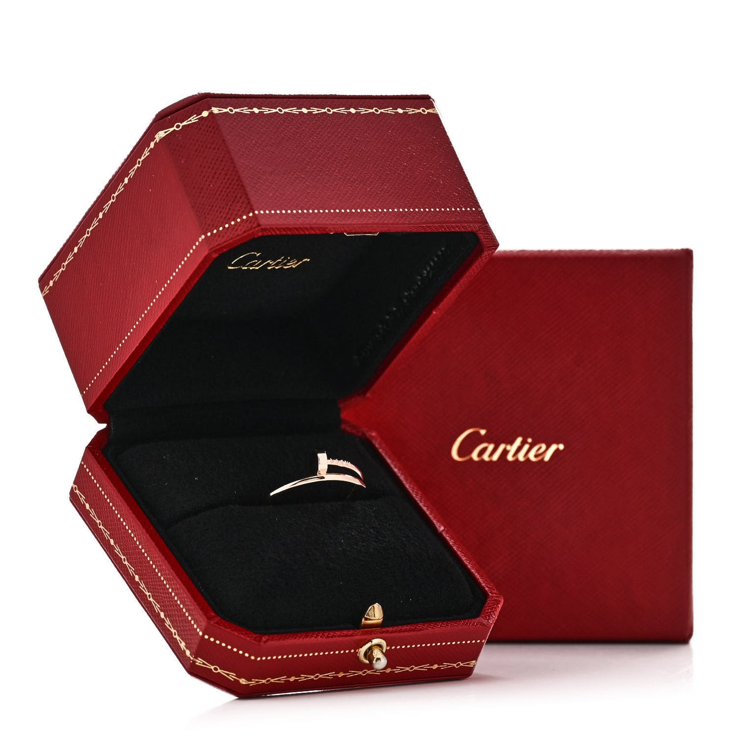 18K Pink Gold Small Juste Un Clou Ring 53 6.5