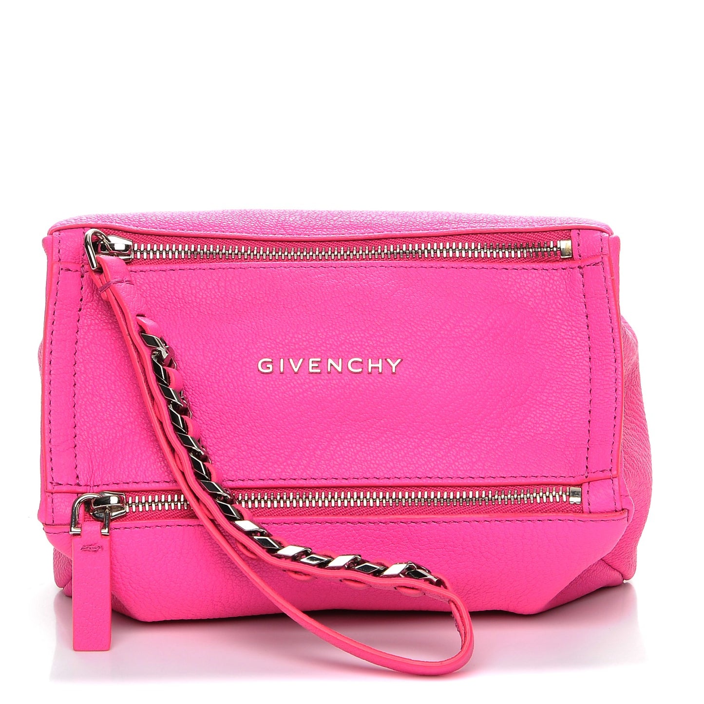 Sugar Goatskin Pandora Wristlet Shocking Pink