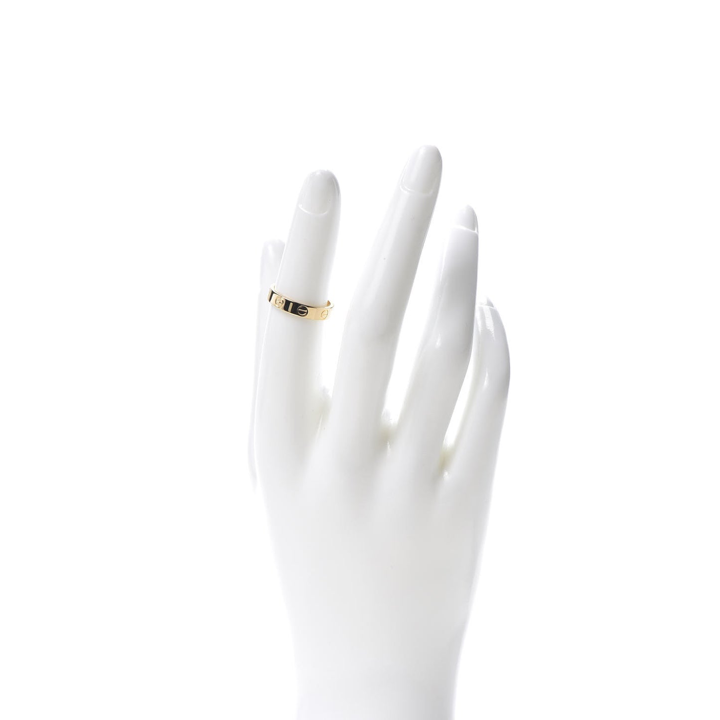 18K Yellow Gold 3.5mm LOVE Wedding Band Ring 50 5.25