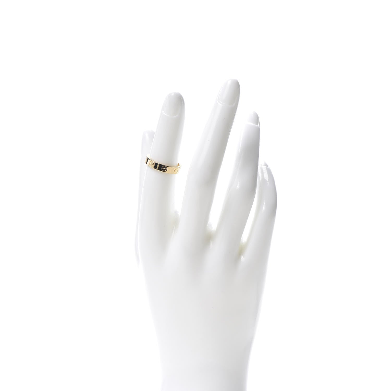 Cartier 18K Yellow Gold 3.5mm LOVE Wedding Band Ring 50 5.25 2 of 4